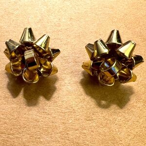Gold Bow Earrings